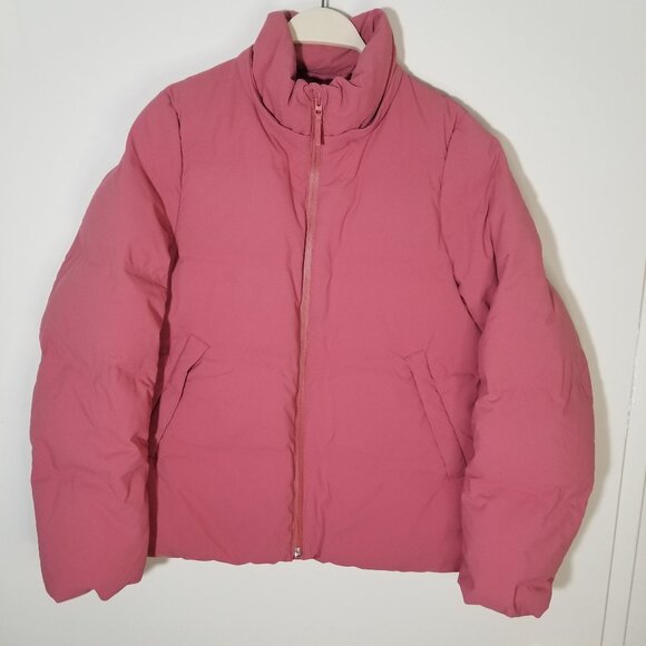 Uniqlo Seamless Down Parka - Pink Puffer Coat Women Smail - Picture 1 of 9
